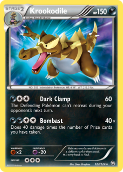 Krookodile, Dragons Exalted #127, Pokémon TCG card