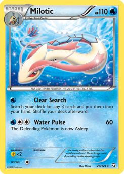 Milotic, Dragons Exalted #28, Pokémon TCG card