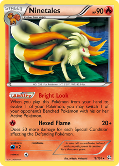 Ninetales, Dragons Exalted #19, Pokémon TCG card