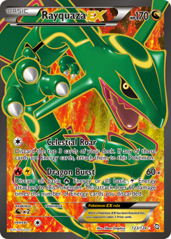 Rayquaza-EX, Dragons Exalted #123, Pokémon TCG card