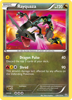 Rayquaza, Dragons Exalted #128, Pokémon TCG card