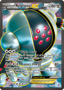 Registeel-EX, Dragons Exalted #122, Pokémon TCG card
