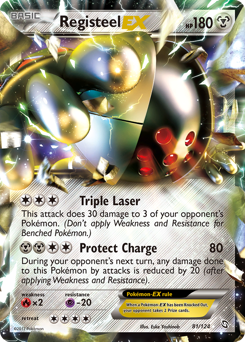 Registeel-EX, Dragons Exalted #81, Pokémon TCG card