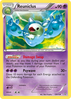 Reuniclus, Dragons Exalted #126, Pokémon TCG card