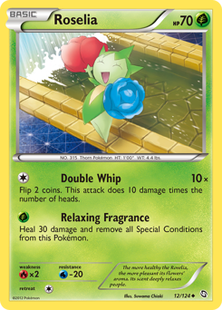 Roselia, Dragons Exalted #12, Pokémon TCG card