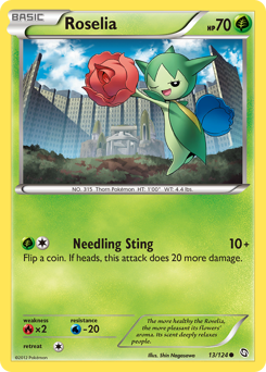 Roselia, Dragons Exalted #13, Pokémon TCG card