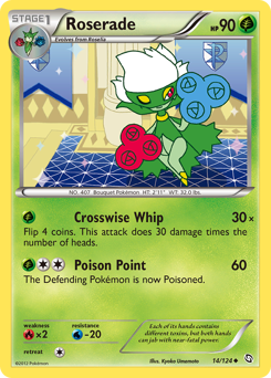 Roserade, Dragons Exalted #14, Pokémon TCG card