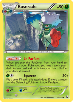 Roserade, Dragons Exalted #15, Pokémon TCG card