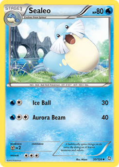 Sealeo, Dragons Exalted #30, Pokémon TCG card