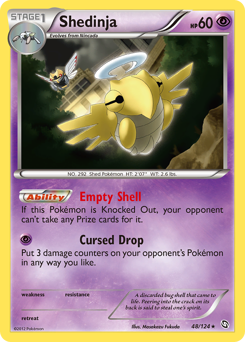 Shedinja, Dragons Exalted #48, Pokémon TCG card