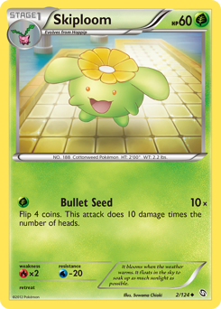 Skiploom, Dragons Exalted #2, Pokémon TCG card