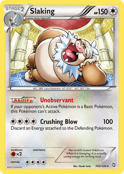 Slaking, Dragons Exalted #103, Pokémon TCG card