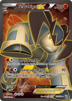 Terrakion-EX, Dragons Exalted #121, Pokémon TCG card