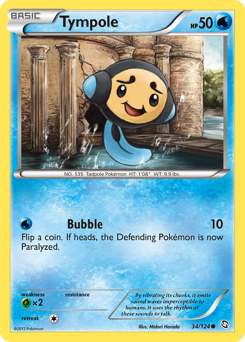Tympole, Dragons Exalted #34, Pokémon TCG card
