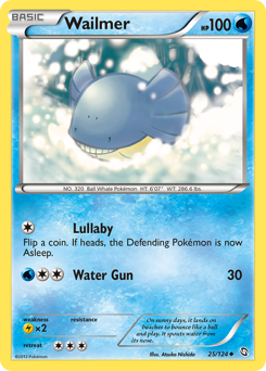 Wailmer, Dragons Exalted #25, Pokémon TCG card