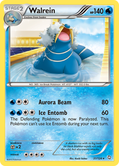 Walrein, Dragons Exalted #31, Pokémon TCG card