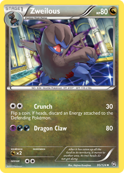 Zweilous, Dragons Exalted #95, Pokémon TCG card