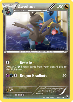 Zweilous, Dragons Exalted #96, Pokémon TCG card