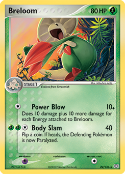 Breloom, Emerald #22, Pokémon TCG card