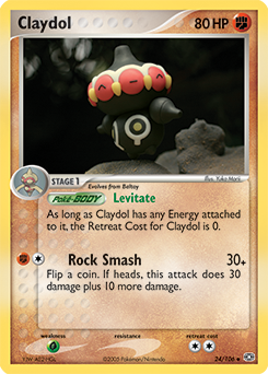 Claydol, Emerald #24, Pokémon TCG card