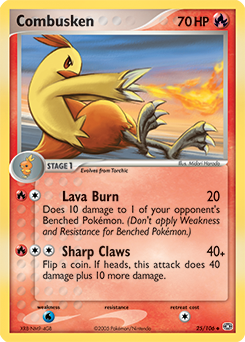 Combusken, Emerald #25, Pokémon TCG card
