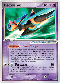 Deoxys ex, Emerald #93, Pokémon TCG card
