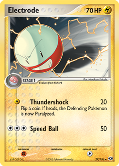 Electrode, Emerald #27, Pokémon TCG card