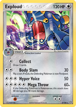 Exploud, Emerald #3, Pokémon TCG card