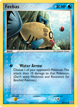 Feebas, Emerald #50, Pokémon TCG card