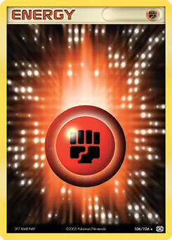 Fighting Energy, Emerald #106, Pokémon TCG card