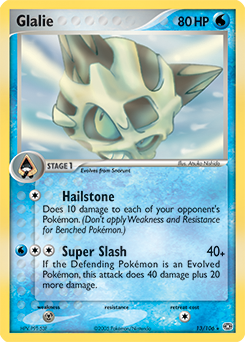 Glalie, Emerald #13, Pokémon TCG card