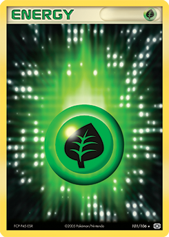 Grass Energy, Emerald #101, Pokémon TCG card