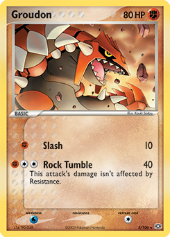 Groudon, Emerald #5, Pokémon TCG card