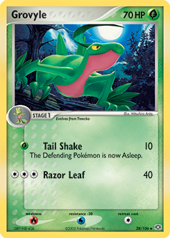 Grovyle, Emerald #28, Pokémon TCG card