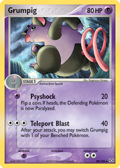 Grumpig, Emerald #29, Pokémon TCG card