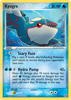 Kyogre, Emerald #15, Pokémon TCG card
