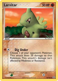 Larvitar, Emerald #52, Pokémon TCG card