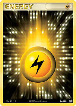 Lightning Energy, Emerald #104, Pokémon TCG card