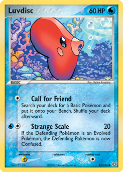 Luvdisc, Emerald #53, Pokémon TCG card