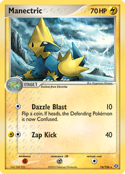 Manectric, Emerald #16, Pokémon TCG card