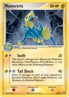 Manectric, Emerald #7, Pokémon TCG card