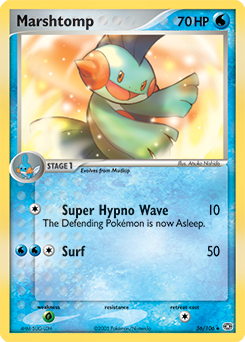 Marshtomp, Emerald #36, Pokémon TCG card