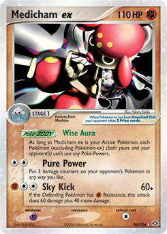 Medicham ex, Emerald #95, Pokémon TCG card