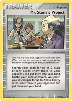 Mr. Stone's Project, Emerald #79, Pokémon TCG card