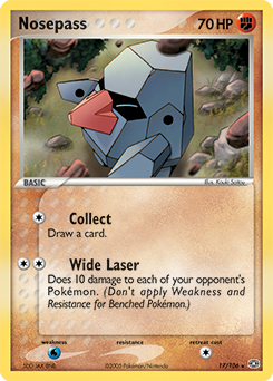 Nosepass, Emerald #17, Pokémon TCG card