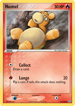 Numel, Emerald #57, Pokémon TCG card