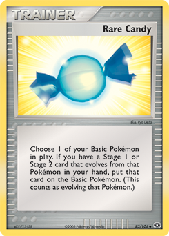 Rare Candy, Emerald #83, Pokémon TCG card