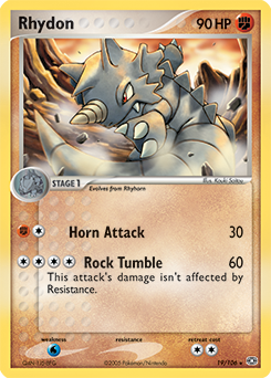 Rhydon, Emerald #19, Pokémon TCG card