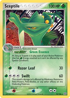 Sceptile, Emerald #10, Pokémon TCG card