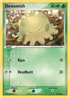 Shroomish, Emerald #63, Pokémon TCG card